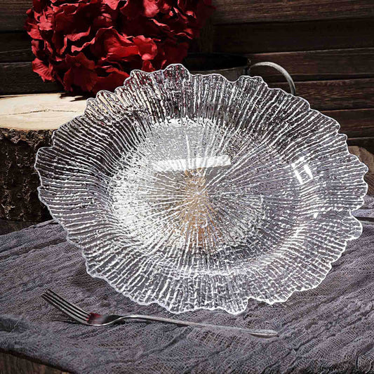 Crystal Reef Charger Plates - Clear